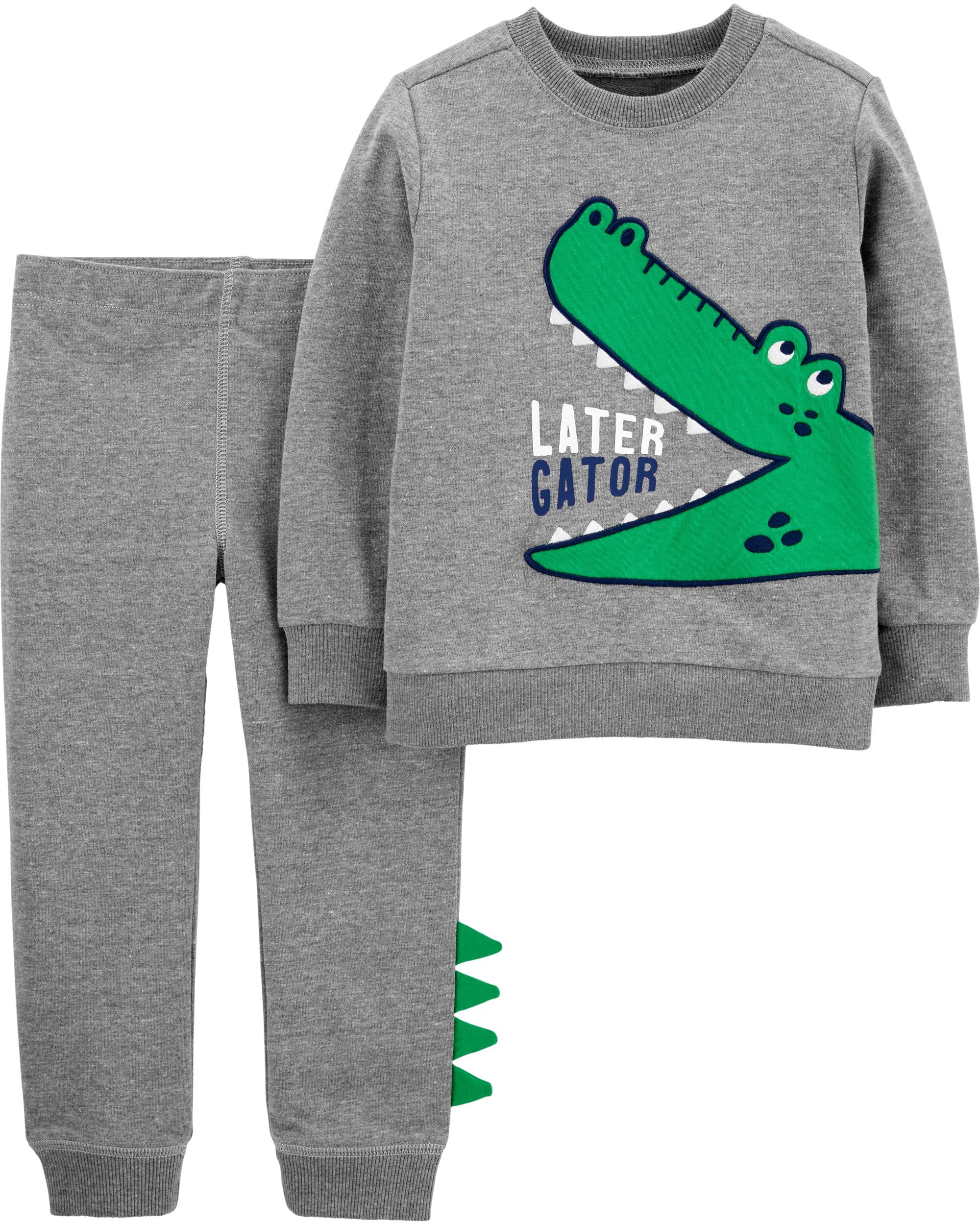 Carter’s Set 2 piese bluză & pantaloni Aligator