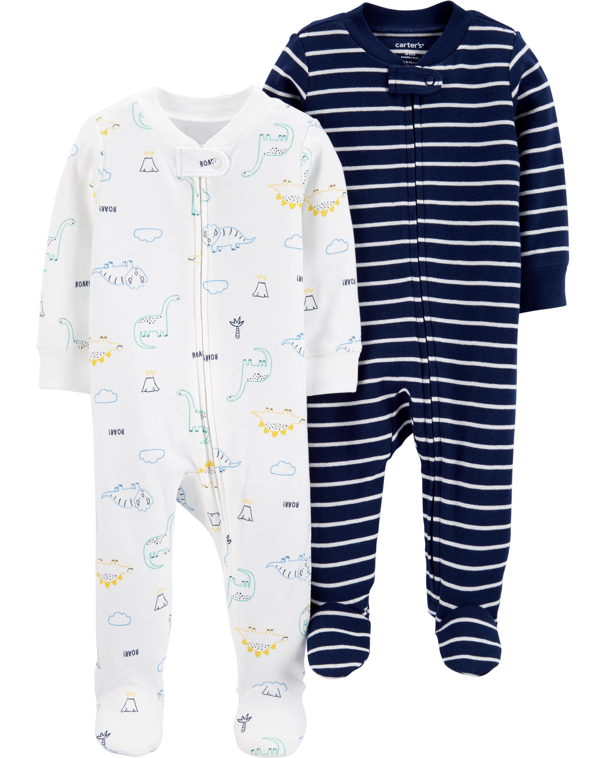 Carter\'s Set 2 piese pijamale bebe Dinozauri