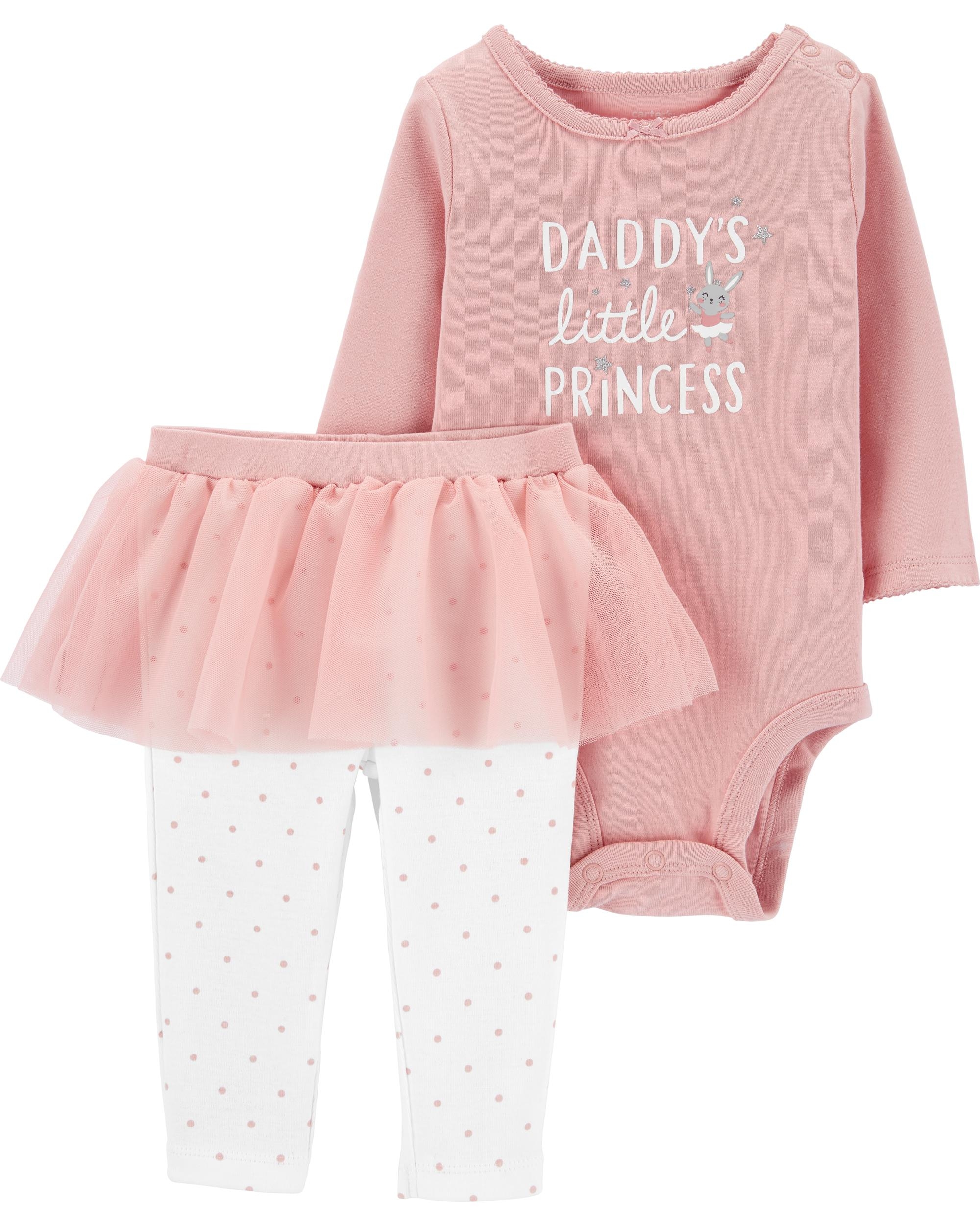 Carter’s Set 2 piese bebe body si pantaloni cu tutu Printesa