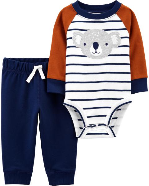 Carter’s Set 2 piese bebelus pantaloni si body Koala