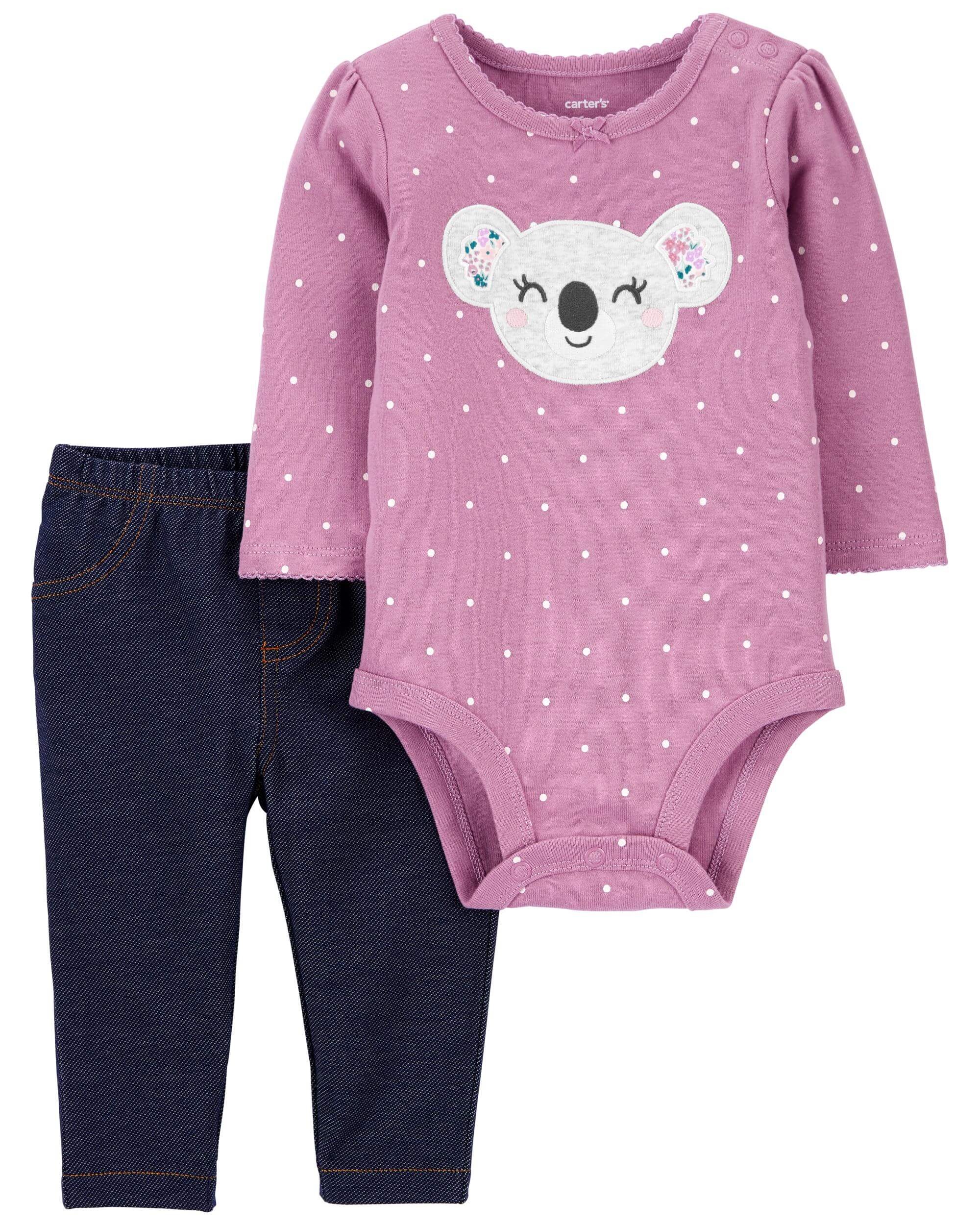 Carter\'s Set 2 piese body si pantaloni Koala