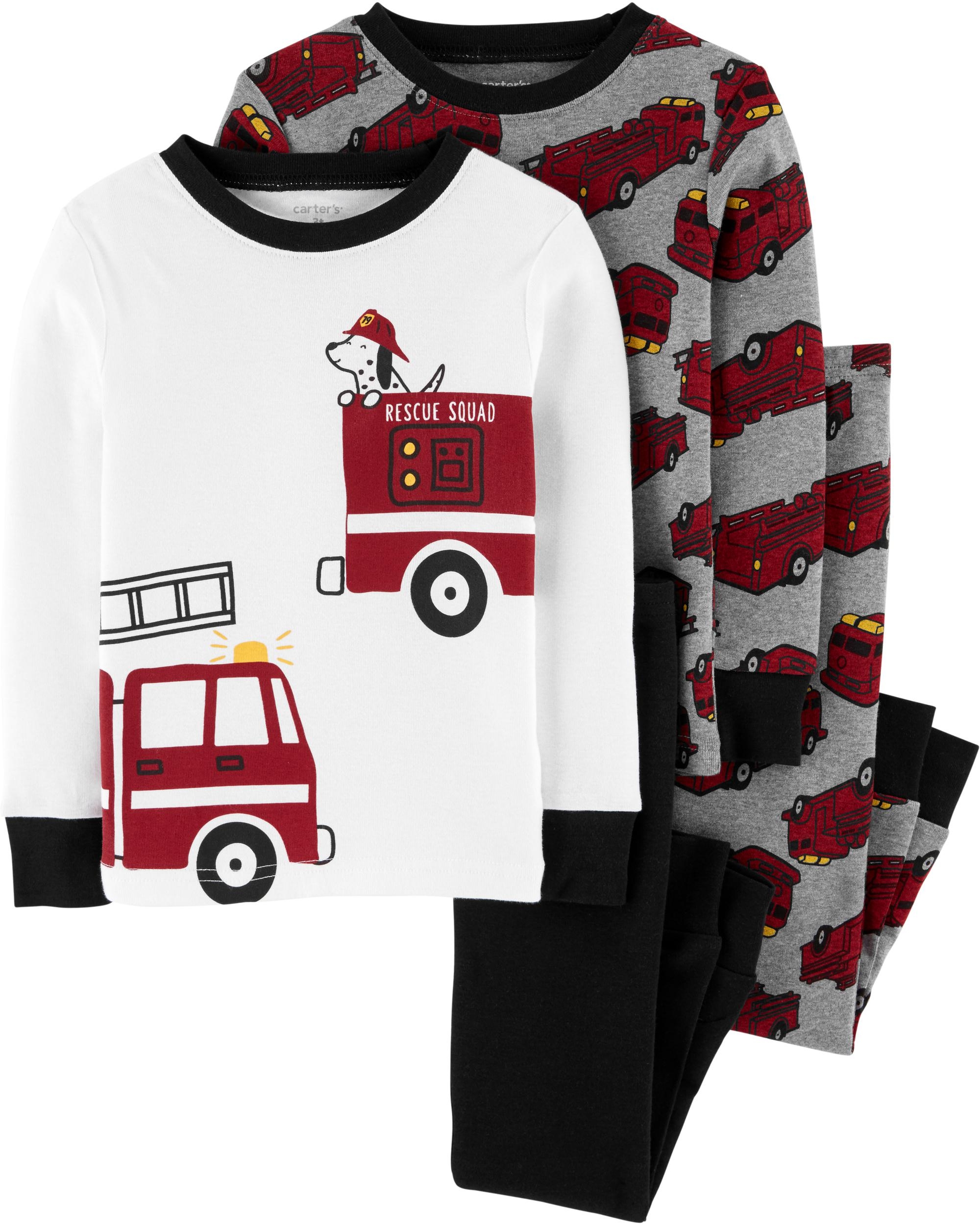 Carters Set 2 pijamale Masina de pompieri